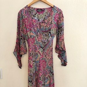Angie Multicolor Paisley Dress